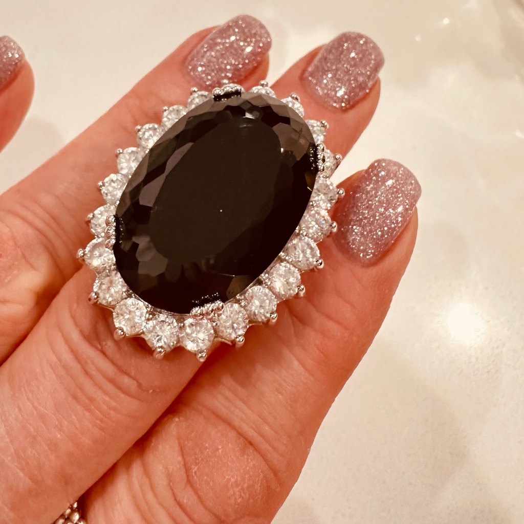 Sterling Silver Onyx Statement Ring